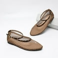 thumbnail image 4 of Women's Comfort Flats - Breathable Netting Dress Shoes with Adjustable Strap, Office & Casual Wear, 4 of 11