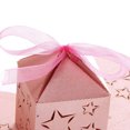 thumbnail image 2 of OULII 50pcs Party Treat Boxes Pink Paper Gorgeous Design for Bridal Showers, 2 of 4