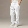thumbnail image 6 of IVEYRTF Boys Girls Solid Color Jogger Pants Elastic Waist Ankles Loose Fit Spring Summer Fall Casual Comfortable Everyday Sports Trousers for Kids(White,3 Years), 6 of 6