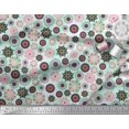 thumbnail image 3 of Soimoi Crepe Silk Fabric Mandala Kaleidoscope Print Fabric by the Yard 42 Inch Wide, 3 of 3