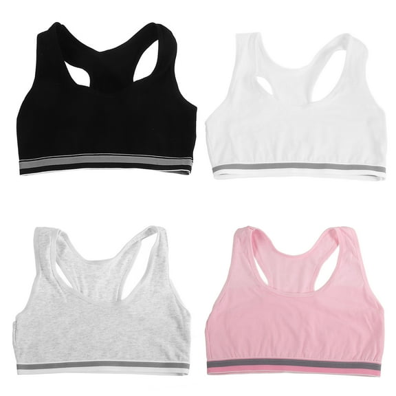 GAXIRE 4pcs Cotton Tank Top Women Pink Sports Training Support Lounging