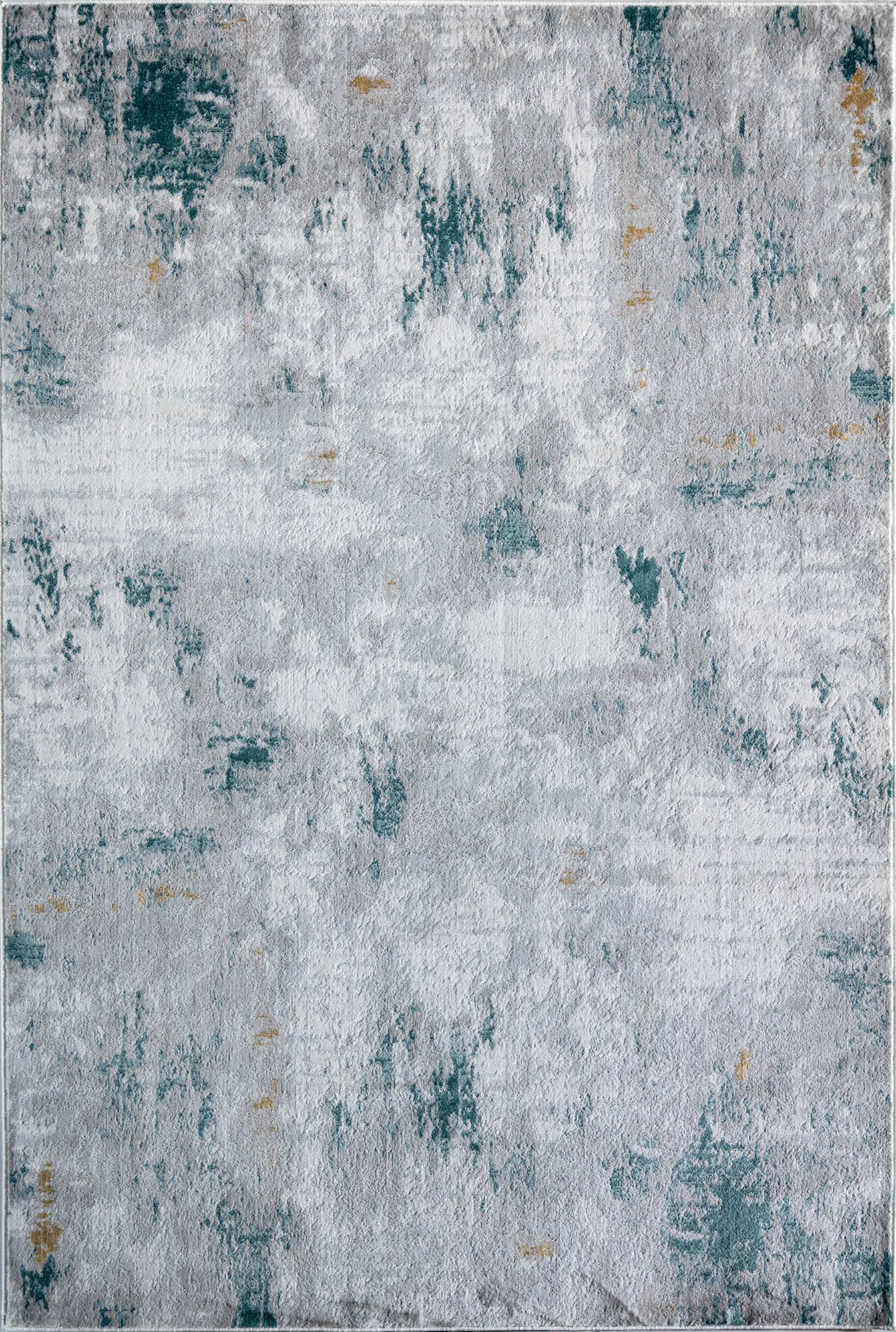 Rugs America Silas SM40B Silver Cloud Abstract Vintage Gray Area Rug, 2'6" x 8'