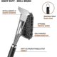 thumbnail image 4 of Barbecue Brush, 2 Pieces Weber Barbecue Brush with Scraper, Stainless Steel Brus, 4 of 5