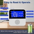 thumbnail image 4 of WiFi Temperature Humidity Monitor, Wireless Digital Thermometer Hygrometer with LCD Display, Buzzer Alarm & App Alert, Smart Temperature Humidity Sens, 4 of 5