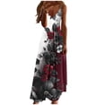 thumbnail image 2 of LVHAOGJOB Maxi Longue Robe Femme Robe d'Été à Bretelles Spaghetti Tendance Grande Taille Sans Manches Robe Soleil pour T-Shirts Vacances, 2 of 5