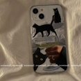 thumbnail image 1 of Funda de teléfono con dibujos de perro para iPhone, carcasa trasera de TPU suave y transparente con diseño de dibujos animados coreanos para iPhone 14, 13, 11, 12 Pro Max, 7, 8 Plus, X, XR, XS Fivean unisex, 1 of 2