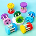 thumbnail image 3 of kjfeif 1PC Wooden Musical Instruments Toys Color Cage Bell Hand Bell Skin One Bells Fun Educational Toy for Kids, Great Birthday Gift Idea, 3 of 6
