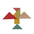 thumbnail image 4 of Rompecabezas de madera Tangram, rompecabezas de madera Geometría Tangram Tangram de madera Juguete educativo para niños Rendimiento confiable, 4 of 8