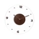 thumbnail image 5 of Reloj de pared acrílico transparente, reloj decorativo sin tictac, circular silencioso para Marrón oscuro 30 cm, 5 of 9