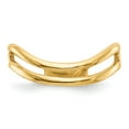 thumbnail image 4 of 14K Yellow Gold Ring Band Fashion Polished Double Wave Thumb, Size 6, 4 of 5