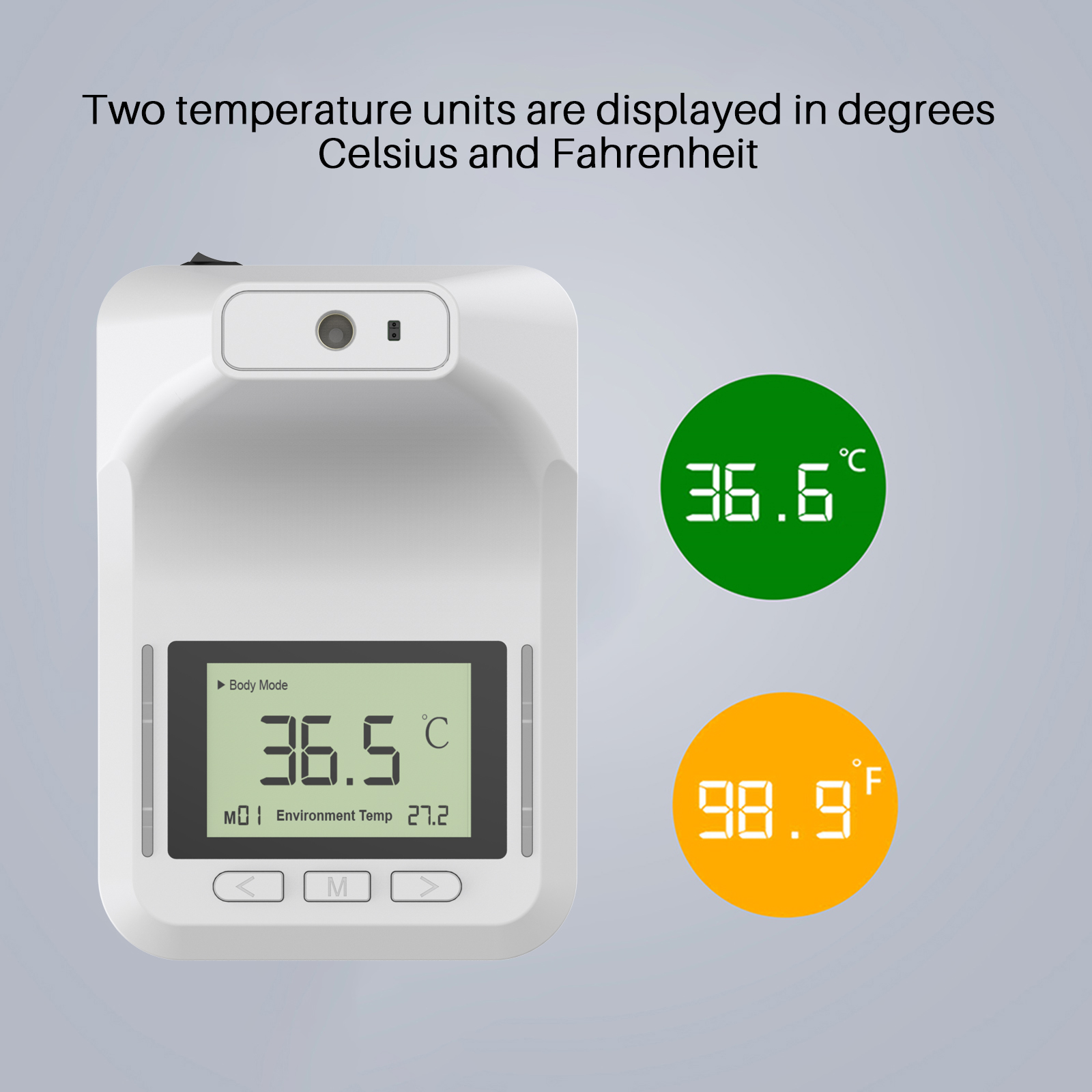 Thermometers WallMounted Thermometer NonContact K3 Por Infrared