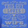 thumbnail image 3 of CafePress - This Guy Loves His Wife Dark T Shirt - Men's Classic Graphic Cotton T-Shirt, 3 of 4