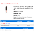 thumbnail image 2 of Front Shock Absorber - Compatible with 1995 - 2000 Chevy Tahoe 4WD 5.7L V8 1996 1997 1998 1999, 2 of 2