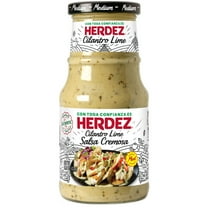 HERDEZ, Cilantro Lime Salsa Cremosa, Mexican Sauce, 15.3 oz Jar