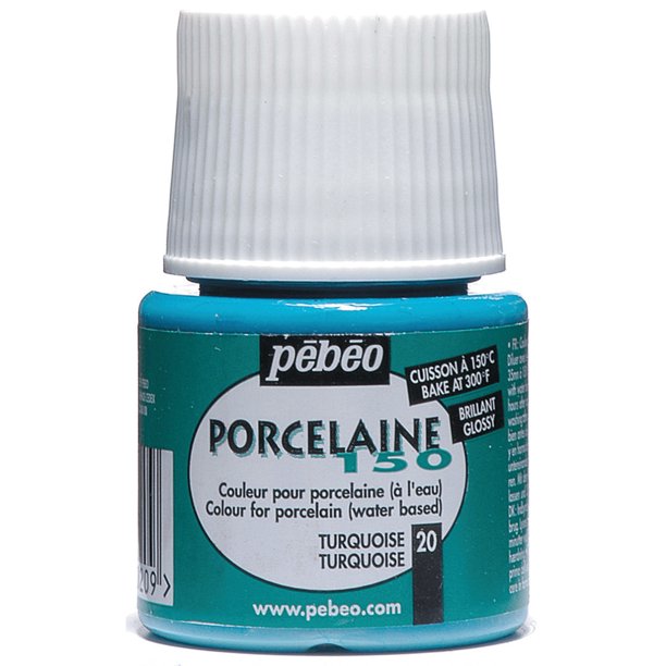 Pebeo Porcelaine 150 Paint, 45ml, Turquoise