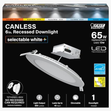 Downlight Empotrable LED sin Lámpara Feit Electric 6 pulgadas 13W