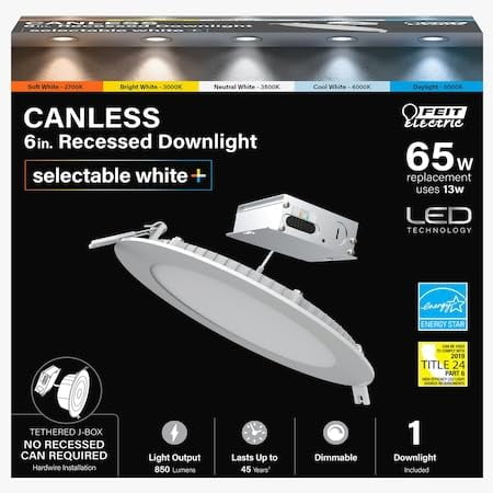 Downlight Empotrable LED sin Lámpara Feit Electric 6 pulgadas 13W