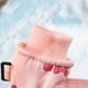 thumbnail image 2 of Guantes de invierno con dibujos de conejo blanco para niños, cálidos, gruesos, resistentes al frío y al viento, para esquí, 2 of 6