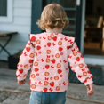 thumbnail image 4 of DISNIMO Strawberry Floral Printed Girl Sweatshirt Crewneck Pullover Tops Lightweight T-Shirts Comfy Sweater Tops for Fall Winter 3-4 Years, 4 of 7