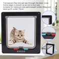 thumbnail image 1 of Cat Dog Flap Door, Square ABS Acrílico controlable Switch Pet Door 4 Way Locking Mascotas Impermeabl ittens Waistline Under 29.53 Inch(Negro) 4 Vías de Spptty suministros para gatos, 1 of 7