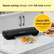 FoodSaver VS1210 Space Saving Vacuum Sealing System, Black
