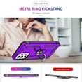 thumbnail image 2 of LeYi for Galaxy A23 5G Phone Case, Samsung Galaxy A23 5G Case with [2 Pack] Tempered Glass Screen Protectors, Heavy Duty Protective Phone Case with Magnetic Ring Stand for Samsung A23 5G, Purple, 2 of 5