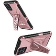 thumbnail image 4 of Compatible for TMobile Revvl 6 Pro 5G Case with Holster Belt Clip Hybrid Shockproof Protective Phone Cover with Kickstand - Rose Gold, 4 of 5