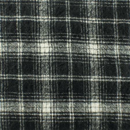 Black/White Wool Plaid Flannel Jacketing, Fabric By the Yard - Walmart.com