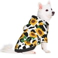 thumbnail image 2 of Haiem Cute Cow Print Sunflower C for Winter Dog Hoodie Sweatshirts with Pockets Warm Dog Clothes for Small Dogs Chihuahua-X-Small, 2 of 7