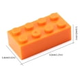 thumbnail image 3 of Bloques de construcción Feleph Classic 2x4 Bricks Orange 320 piezas, 3 of 6