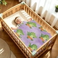 thumbnail image 6 of 31"x41" Super Soft Blanket with Double Layer Dotted Backing Cozy Dotted Fleece Blanket for 6M-5Y, Purple Crocodile Printed, 6 of 8