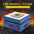 thumbnail image 4 of 200*200mm LED Microcomputer Electric Heating Plate Preheating Station 800W (US Plug 110V), 4 of 14