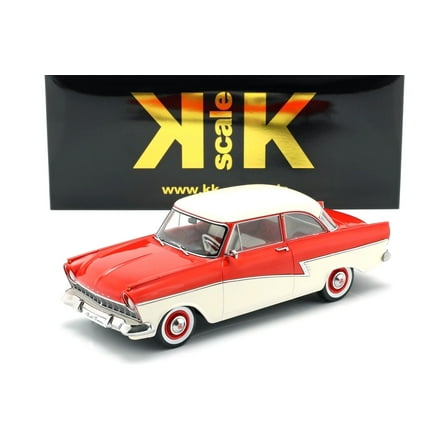 KK Scale 1957 Ford England Taunus 17M P2 Red and White 1:18