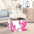 thumbnail image 5 of Foldable Fabric Storage Bin With Handle Collapsible Basket Box Storage With Lid Organizer Cupid Wearing Sunglasses, 5 of 7