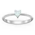 thumbnail image 2 of Bague Pierre de Naissance en Forme de Cœur - Aigue-Marine (Mars), 2 of 6