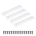 thumbnail image 1 of Uxcell 10 x 2" Rectangle Ventilation Grille 4Pcs Aluminum Air Vent Cover Silver, 1 of 7