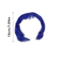 thumbnail image 3 of Cute Straight Bob Style Pet Synthetic Wig Comfort Fixed Elastic Dog Head Cover Holiday Seasonal Outfit Accessory For Indoor Daily Pet Styling Home Interior Decor Matching Supply, 3 of 7