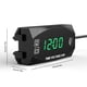 thumbnail image 2 of Speravity Voltímetro de motocicleta LED IP67 Medidor de voltaje de CC Fijación portátil Probador electrónico Reloj Voltímetro Luz verde al aire libre Type3 NO3 Speravity VI015625-03, 2 of 6