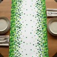 thumbnail image 5 of Table Runners 70 Inches Long Dress Scarves, St. Patrick's Day Farmhouse Coffee/Dining/Kitchen Table Decor, Holiday Table Runner, Spring Cute Cat Beer Green Clovers 13x70 Inch, 5 of 9