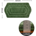 thumbnail image 2 of Extra Thick Bath Rugs for Bathroom - Anti-Slip Bath Linen Sets Mats Soft Plush 100% Strong Polyester Living Room Bedroom Water Absorbent(Green,20x32 - Inches), 2 of 4