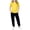 Yellow, variant on BLVB Boys Girls 2 Piece Outfits Fashion Clothes Short Sleeve Crewneck Tshirts Tops and Jogger Pants Kids Tracksuit Sweatsuits Set 3-13 Years