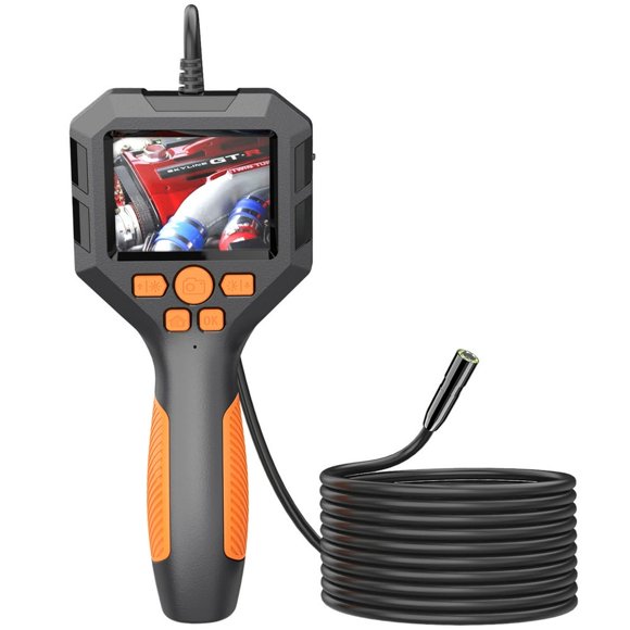 MesaSe Endoscopy Camera with 8 LED Lights Handheld IP67 Waterproof USB Inspection Camera Industrial Endoscope 16.4ft Flexible Probe for Sewer Pipe Wall