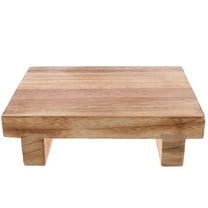 WSTEER Small Wood Footstool Bathroom Footrest Couch Footrest for Living Room Entryway Office