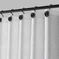 thumbnail image 1 of Cortina de bano Acento Dots 183x183 cm con ojales negros, dobladillo magnetico y tacto suave, Esmerilado, 1 of 7