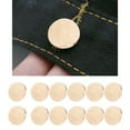 thumbnail image 3 of 12 juegos de , sin costuras ni herramientas, 8 juegos de repuesto, instalación simple, reutilizables y ajustables , dorado BLESIY Botón de jeans sin coser, 3 of 8