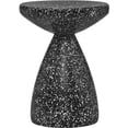 thumbnail image 3 of Meridian Furniture Anika Table d'Appoint Terrazzo en Fer Noir, 3 of 8
