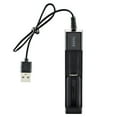 thumbnail image 2 of EIGTHTAIL USB Smart Single Slot Charger 18650 Lithium Charger Small Fan Flashlight Battery Charging Adapter With Indicator Light, 2 of 8