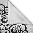 thumbnail image 3 of Mandala Curtains 2 Panels Set, Ethnic Asian Floral Cosmos Symbol Traditional Meditation Pattern Monochrome Print, Window Drapes for Living Room Bedroom, 55W X 39L Inches, Black White, by Ambesonne, 3 of 3