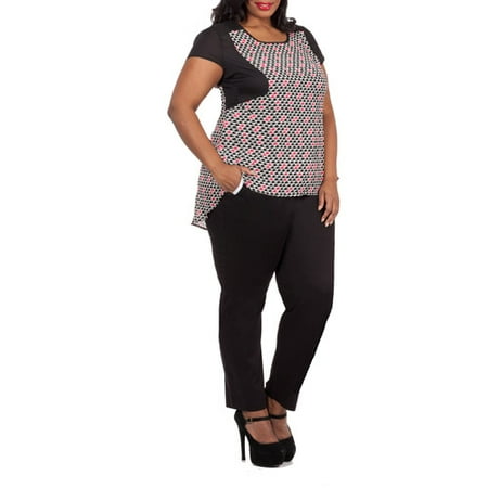 Plus Moda Women's Plus-size Geo Pop Coll