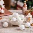 thumbnail image 4 of NWQKYZGH 24PCS Shatterproof Plastic Christmas Baubles Matte Shiny Glitter Hanging Ornament Balls for Indoor Outdoor Xmas Tree Holiday Festival Decor -1.2IN, 4 of 6